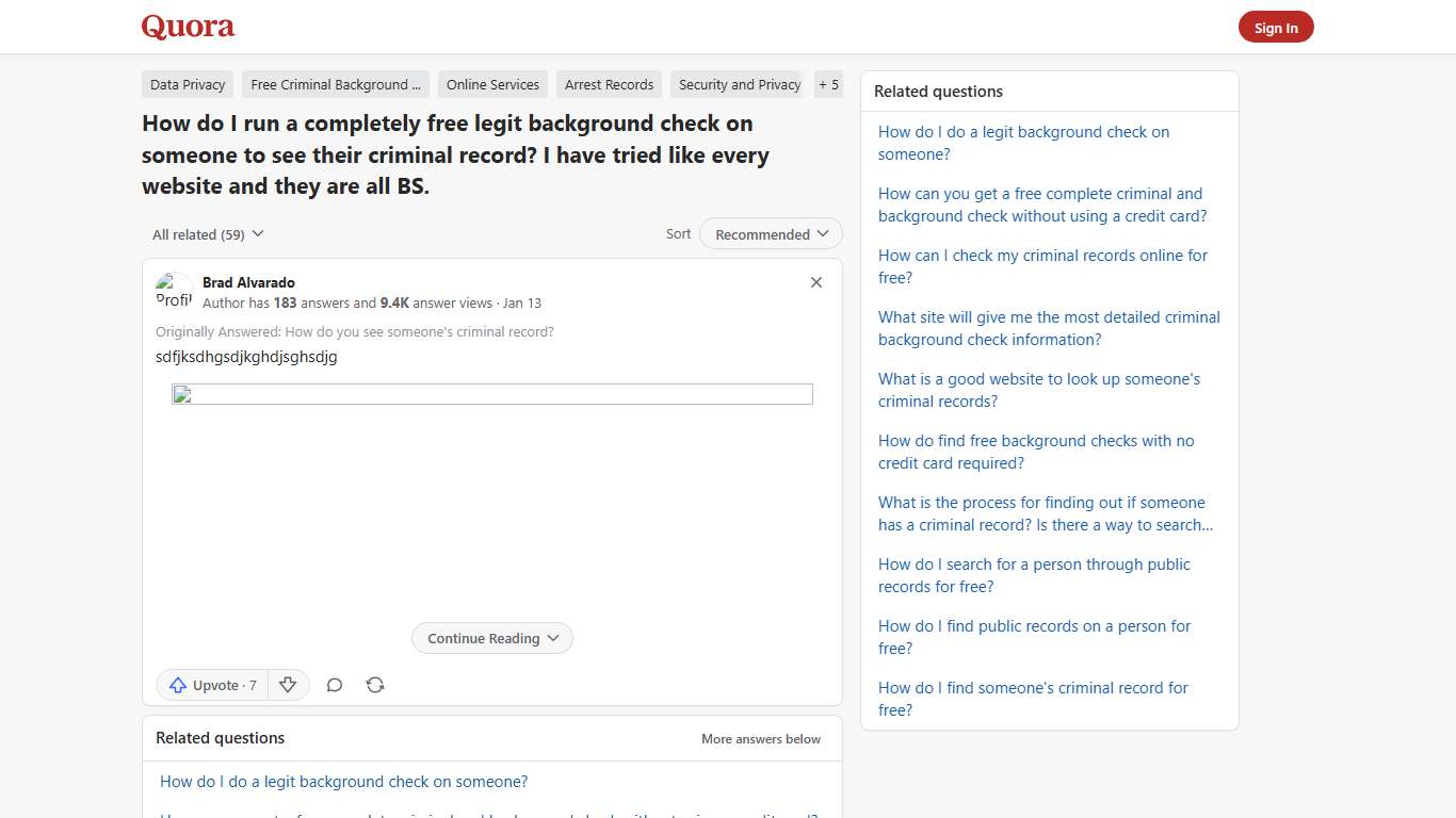 How to run a completely free legit background check on someone to see their criminal record - Quora